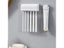 New Bathroom Toothbrush Holder Wall Mounted Toothpaste Rack Punch-free Tooth Carousel 4