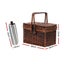 Alfresco 4 Person Picnic Basket Set Folding Insulated bag Carousel 2