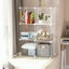 6 Cubes White DIY Wire Storage Shelves Cabinet Metal Display Shelf Toy Book Carousel 1