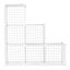 6 Cubes White DIY Wire Storage Shelves Cabinet Metal Display Shelf Toy Book Carousel 2