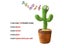 1pc Dancing Cactus Toy Repeat Talking Song Speaker Wriggle Dancing Sing Talk Carousel 3