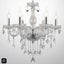 Clear Chandelier Living Room Crystal Ceiling Lamp LED 6 lights Carousel 8
