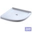 900mm Round Shower Tray Centre Waste Carousel 1