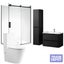 Luxury 1200mm Bathroom Combo - Black Carousel 1