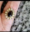 vintage 9ct gold garnet and seed pearl cluster ring. Carousel 1