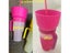 Popcorn Beverage Cup Snack Cups Straw Cup With Handle Water Bottles With Straw Carousel 8
