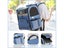 Dog Carrier Bag Pet Double Shoulder Backpack Sturdy Frame Breathable Foldable Carousel 3