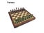 Classic Zinc Alloy Chess Pieces Wooden Chessboard Chess Game Set With 6.7cm Carousel 1