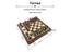 Classic Zinc Alloy Chess Pieces Wooden Chessboard Chess Game Set With 6.7cm Carousel 2