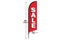 SALE Flag Sign - 2.5m Outdoor Signs for Business with Ground Spike Carousel 2