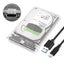 2.5" USB 3.0 Transparent Storage Case Type-C SATA Enclosure Carousel 1