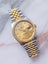 Rolex Oyster Perpetual Datejust 18ct Gold & Steel Diamond Mens Wristwatch 16233 Carousel 5