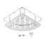 Bathroom Chrome Stainless Steel Shower Caddy Shelf Carousel 4
