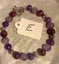 hand crafted crystal bracelets ~ purple and neutrals Series Carousel 5