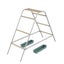 Ladder Chicken Perch with Feeding Troughs Multi-Level Wood Metal Climbing Rack Carousel 1