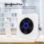 Tooleroo USB Rechargeable Desktop CD Player Speaker - Bluetooth Portable White Carousel 2