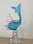 Vintage Blue Murano Art Glass fish Carousel 3