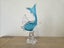 Vintage Blue Murano Art Glass fish Carousel 1