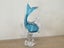 Vintage Blue Murano Art Glass fish Carousel 7