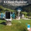 200m Dual Band Wireless Solar WiFi Extender Repeater Router Range Signal Booster Carousel 6