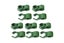 10Pcs Plant Trellis Connector Clip for Fixed Climbing Plants Tomato Vegetable Carousel 1