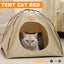 Folding Camping Pet Tent For Cats Puppies Indoor Nest Dog Cave Style House - Gre Carousel 3