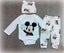 New BABY 3-9 months 3 PCS SET - Mickey White Carousel 1