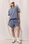 Decjuba D-Luxe Short Sleeve Sweat top + Shorts set Indigo Acid Wash Carousel 1