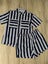 Decjuba D-Luxe Poplin Shirt + Shorts set White/Navy Stripe Carousel 3