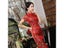 High Quality Satin Traditional Chinese Floral Cheongsam Traditional Wedding Carousel 4