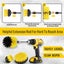 Grout Power Scrubber Cleaning Drill Brush Tub Cleaner Combo Tool Kit Yellow Carousel 4