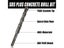 1Pc Concrete SDS Plus 5-16mm Bit Cross Cutter Head Double Auger Hammer 160mm Carousel 4