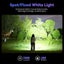 6500K Flashlight UV 365nm EDC Light 21700 USB C Rechargeable Dual Switch Torch Carousel 4