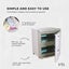 Orku 36L White UV Electric Towel Warmer Steriliser Cabinet Salon Heat Sanitiser Carousel 5