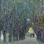 Framed $1 RESERVE 1 Panel Canvas Art Print - Allee at Schloss Kammer by Klimt Carousel 1