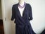 NZ DESIGNER DK. NAVY SUNRAY PLEATED MAXI DRESS 14 Carousel 4