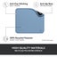 Logitech Studio Series Mouse Pad - Blue Grey [956-000034] Carousel 4