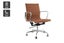 Matt Blatt Eames Replica Low Back Leather Office Chair (Tan/Chrome) Carousel 1