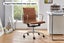 Matt Blatt Eames Replica Low Back Leather Office Chair (Tan/Chrome) Carousel 2