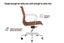 Matt Blatt Eames Replica Low Back Leather Office Chair (Tan/Chrome) Carousel 7