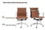 Matt Blatt Eames Replica Low Back Leather Office Chair (Tan/Chrome) Carousel 8