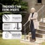 70.9in Handrails for Outdoor Steps 2 Crossbars Staircase for Porch Deck Carousel 2