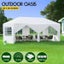 Gazebo Outdoor Wedding Marquee Camping Canopy Portable White- 3x6m Carousel 1