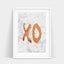 Brand New A3 Sized Wall Art/ Marble XO Carousel 1