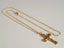 Gift Idea: Gold Cross Pendant and Necklace Set Carousel 1