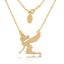 Disney Couture Kingdom - Tinker Bell - Silhouette Necklace Yellow Gold Carousel 1