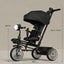 Kids Tricycle Folding Toddler Trike w/Adjustable Push Handle, Rotatable Seat Carousel 3