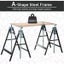 2X Telescopic Folding Work Horse Trestle Saw Adjustable Height Stand Tool Steel Carousel 5