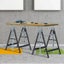 2X Telescopic Folding Work Horse Trestle Saw Adjustable Height Stand Tool Steel Carousel 8