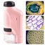60-120x Pocket Microscope Battery Powered Handheld Mini Microscope with LED L Carousel 1
